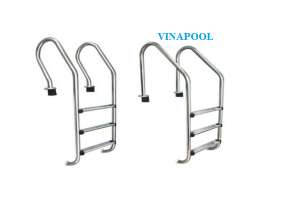 Stainless steel ladder with 2 steps